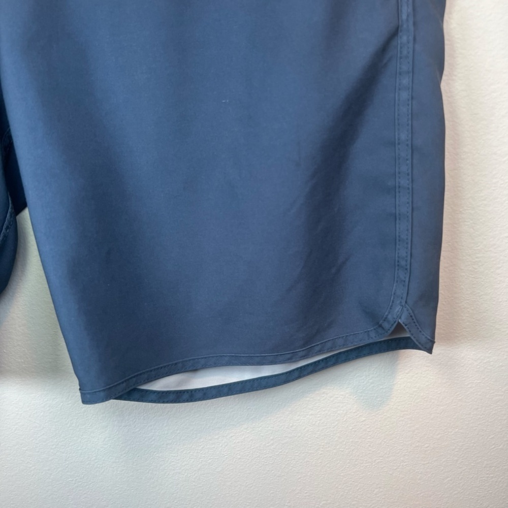 Fair Harbor Anchor Shorts Blue 3 Stripes Shorts Lined Pockets Swim Casual Medium - Picture 4 of 15